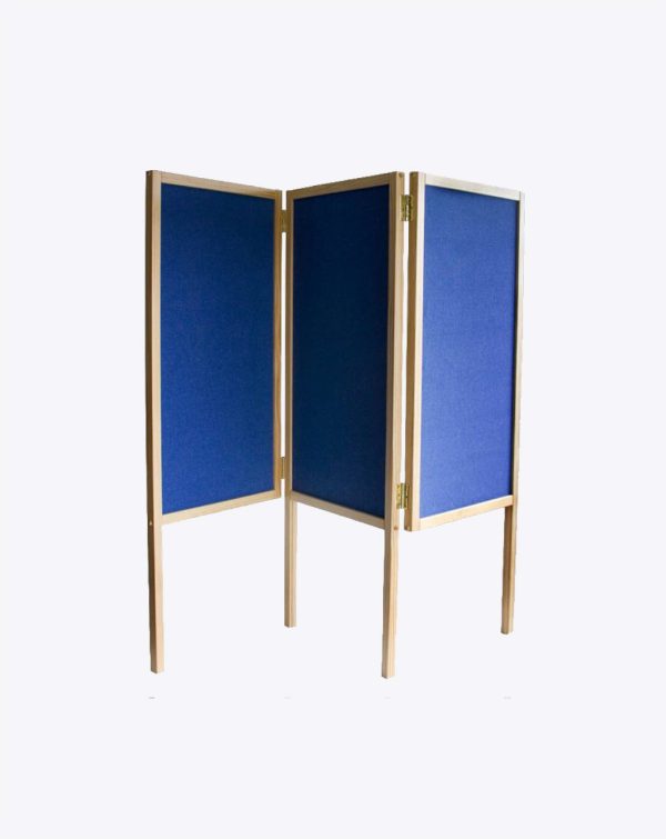 Folding Noticeboard Double-Sided Fabric