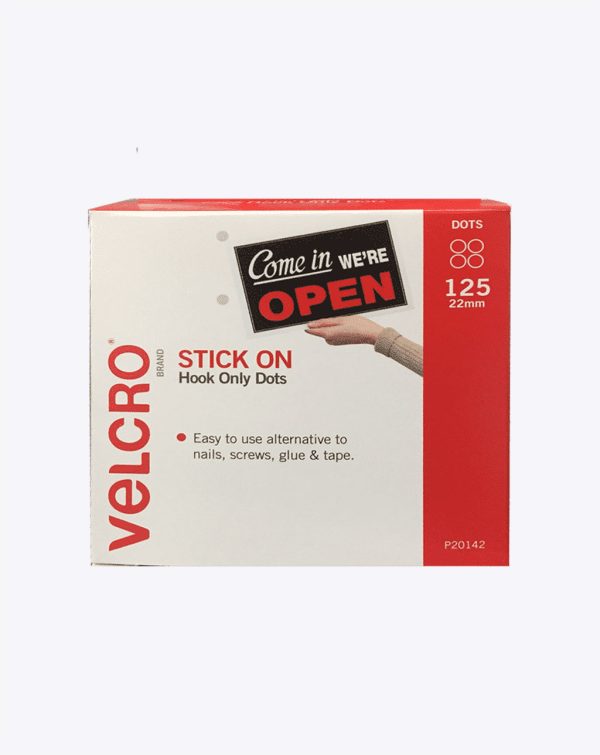 Velcro Hook Dots 22mm - 125 Pack