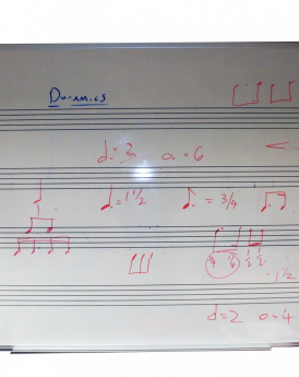 Music Stave Whiteboard